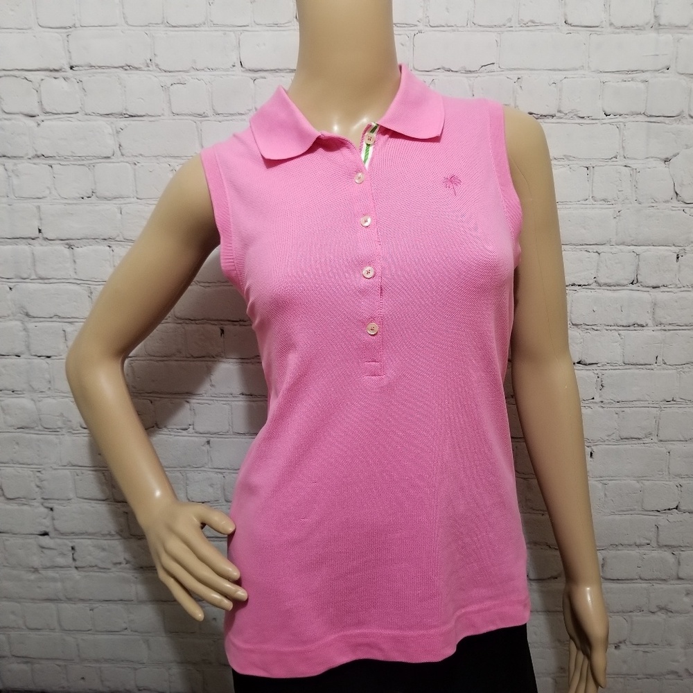 White Tag Vintage Lilly Pulitzer Polo Size M